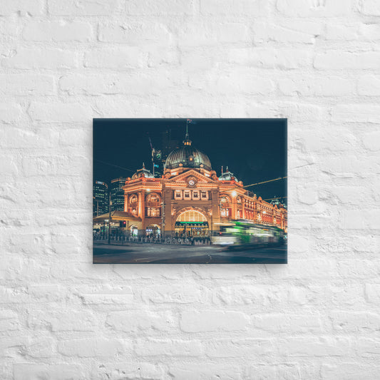 Flinders Street Railway Station Melbourne Canvas 18″×24″