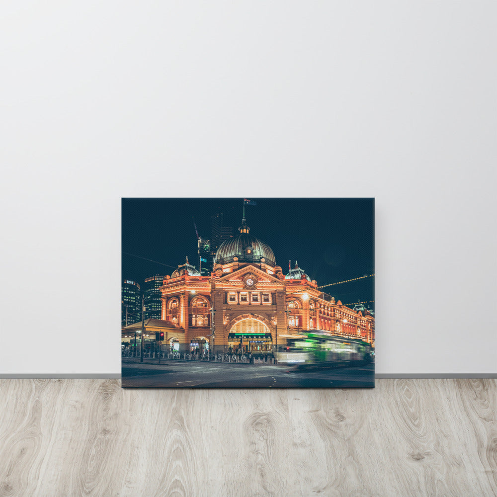 Flinders Street Railway Station Melbourne Canvas 18″×24″